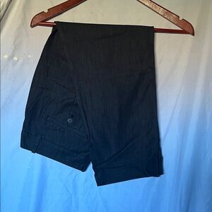 LOFT Women's Dark Blue Chambray Cropped Pants